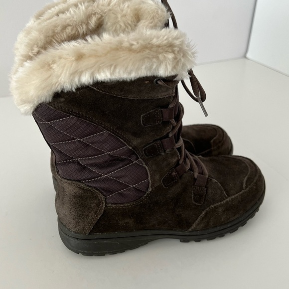 Columbia Ice Maiden ii Boots Brown Quilted Winter Snow Boots size 7 - Picture 6 of 9